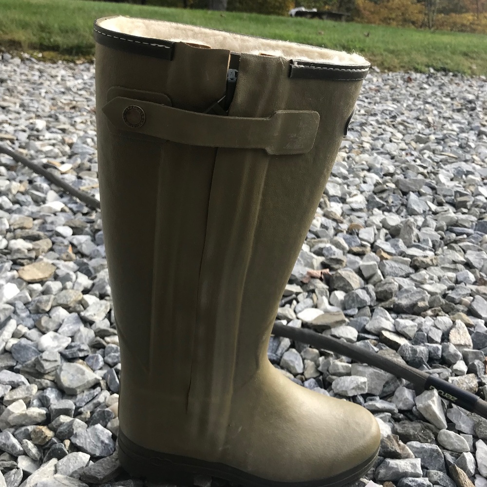 Le Chameau Chasseur Le Fouree Women's Boots, Size 41 EU, Green
